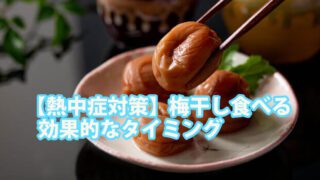 【熱中症対策】梅干しはいつ食べる?効果的なタイミングを徹底解説! 4 umeboshi